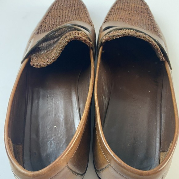COLE HAAN RESORT Mens Brown Weave Loafer Shoes Size 9.5 Classic Preppy Slip On main image 6